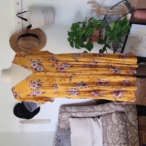 Yellow Floral Dress
